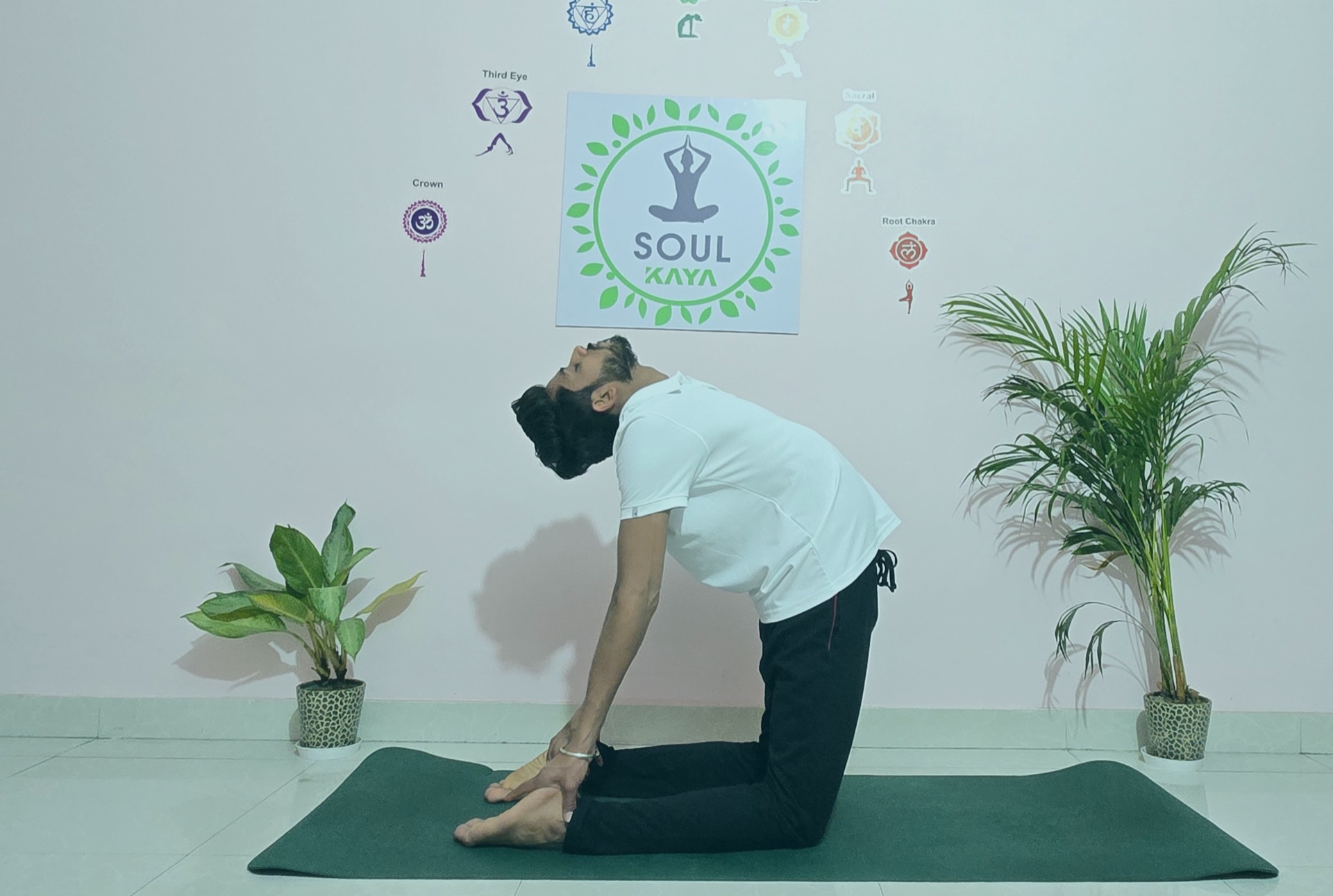 Atul Gautam leading a yoga therapy session